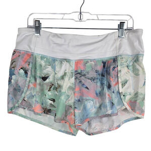 Lululemon Athetica Women's Green Orange Athletic Running Short's 10